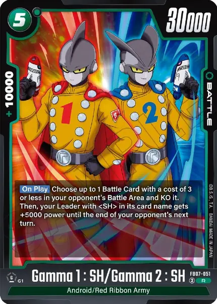 Gamma 1 : SH/Gamma 2 : SH