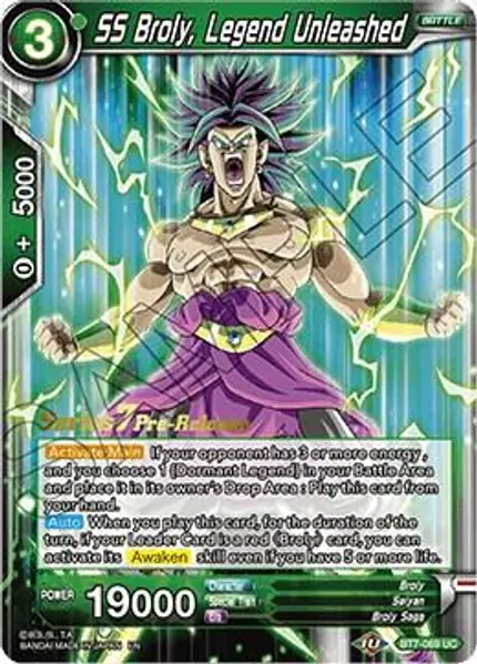 SS Broly, Legend Unleashed