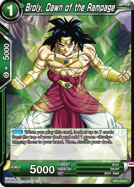 Broly, Dawn of the Rampage (Reprint)