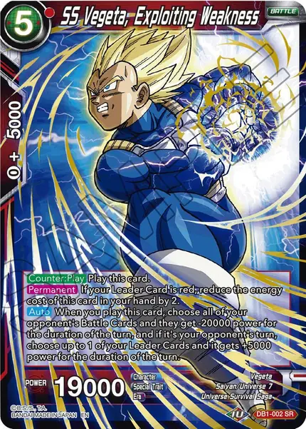 SS Vegeta, Exploiting Weakness (Reprint)