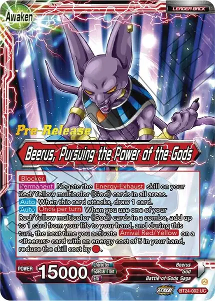 Beerus // Beerus, Pursuing the Power of the Gods