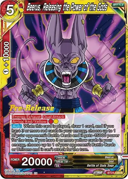 Beerus, Releasing the Power of the Gods