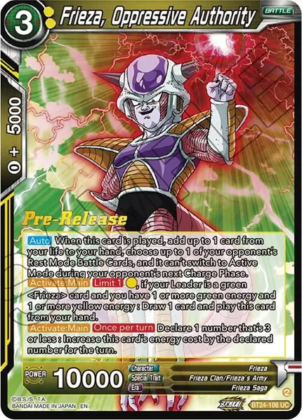 Frieza, Oppressive Authority