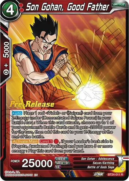 Son Gohan, Good Father