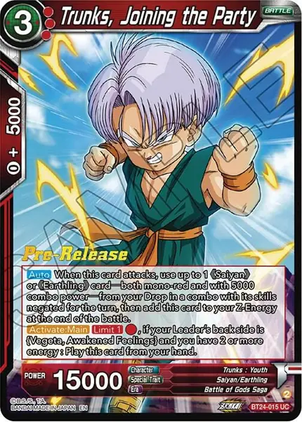 Trunks, Joining the Party