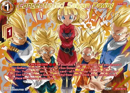 Concentrated Saiyan Power (Collector Booster Gold)