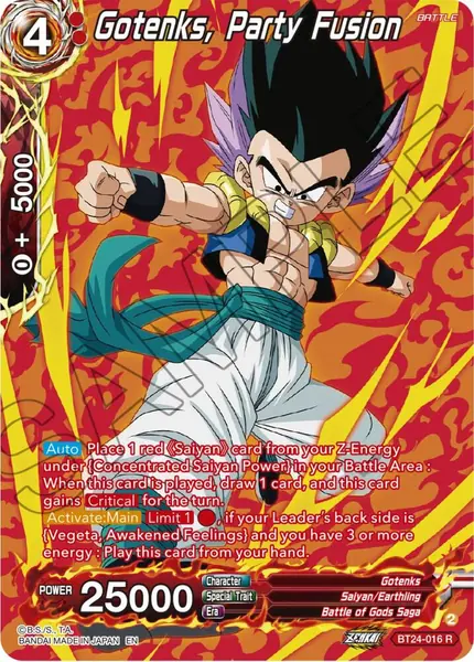 Gotenks, Party Fusion (Collector Booster Silver)