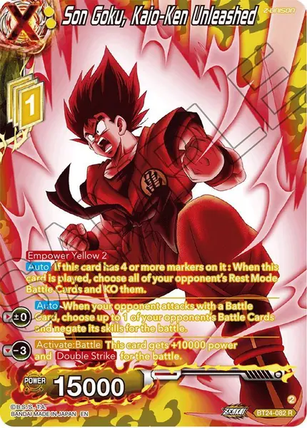 Son Goku, Kaio-Ken Unleashed (Collector Booster Silver)