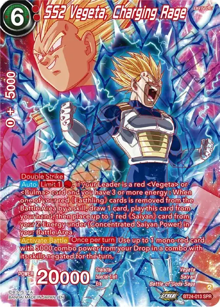 SS2 Vegeta, Charging Rage (SPR)