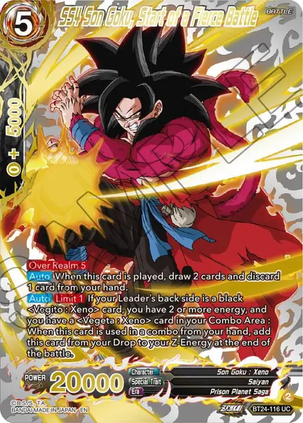SS4 Son Goku, Start of a Fierce Battle (Collector Booster Gold)
