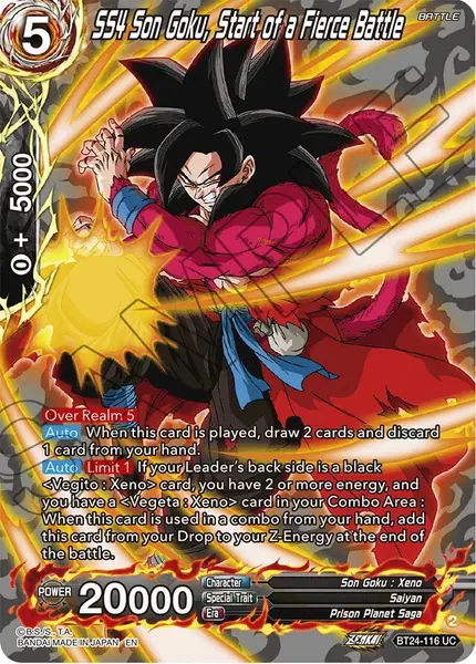 SS4 Son Goku, Start of a Fierce Battle (Collector Booster Silver)