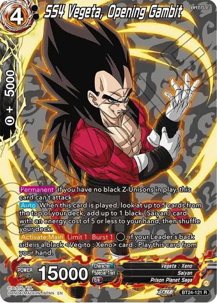 SS4 Vegeta, Opening Gambit (Collector Booster Silver)