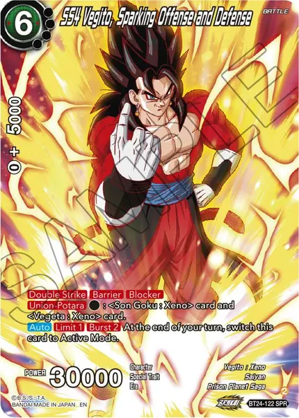 SS4 Vegito, Sparking Offense and Defense (SPR)