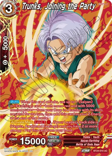 Trunks, Joining the Party (Collector Booster Silver)