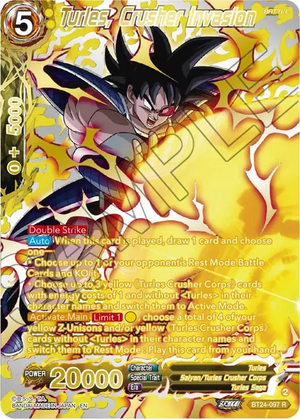 Turles, Crusher Invasion (Collector Booster Gold)