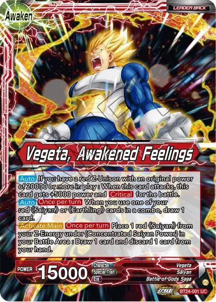 Vegeta // Vegeta, Awakened Feelings (Collector Booster Foil)