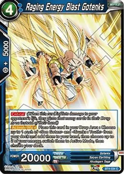 Raging Energy Blast Gotenks
