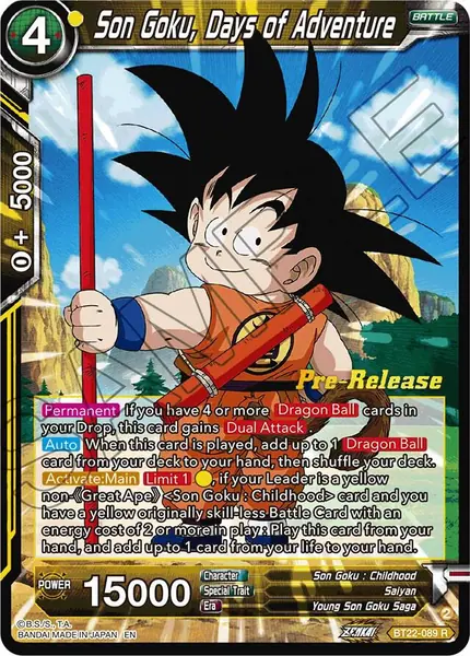 Son Goku, Days of Adventure