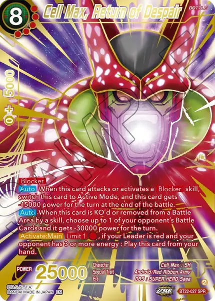 Cell Max, Return of Despair (SPR)