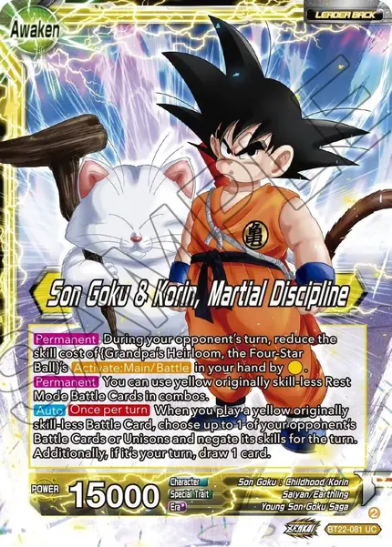 Son Goku // Son Goku & Korin, Martial Discipline
