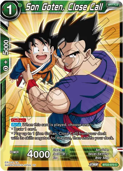 Son Goten, Close Call