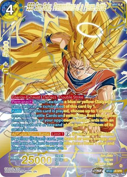 SS3 Son Goku, Premonitions of a Fierce Battle (SPR)