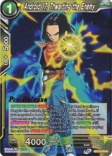 Android 17, Thwarting the Enemy