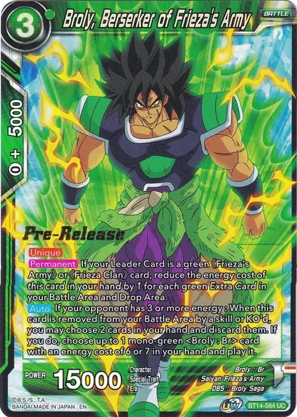 Broly, Berserker of Frieza's Army