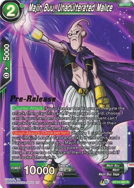Majin Buu, Unadulterated Malice