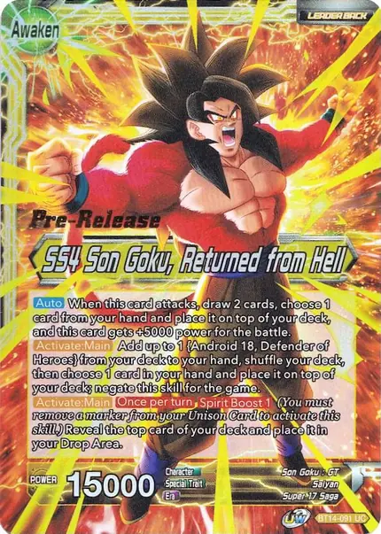 Son Goku // SS4 Son Goku, Returned from Hell