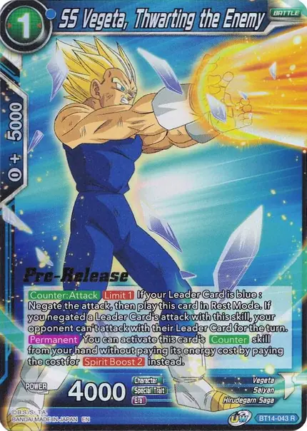 SS Vegeta, Thwarting the Enemy