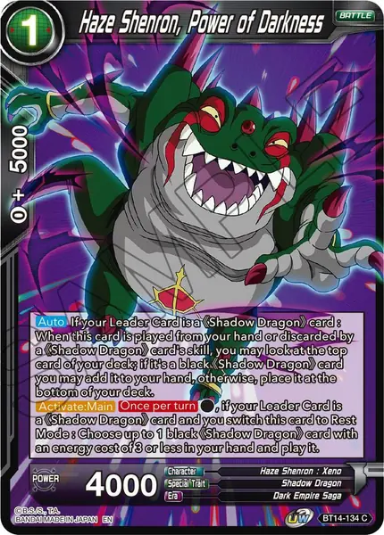 Haze Shenron, Power of Darkness