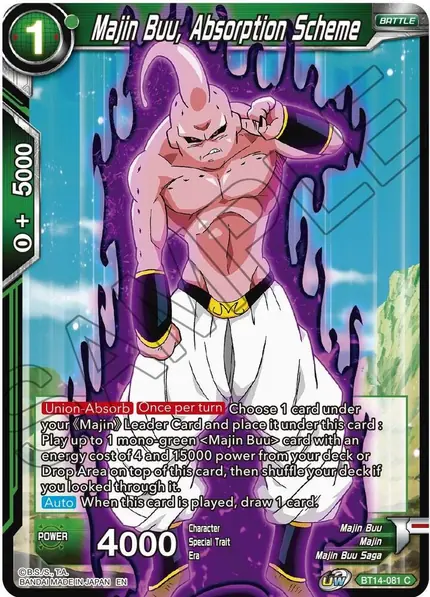 Majin Buu, Absorption Scheme