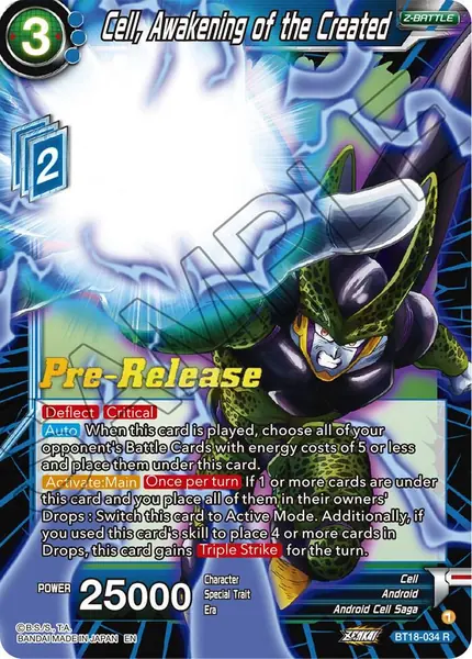 Cell, Awakening of the Created