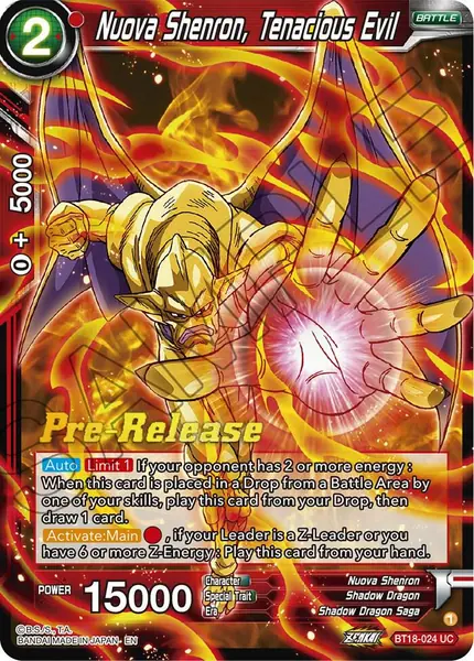 Nuova Shenron, Tenacious Evil