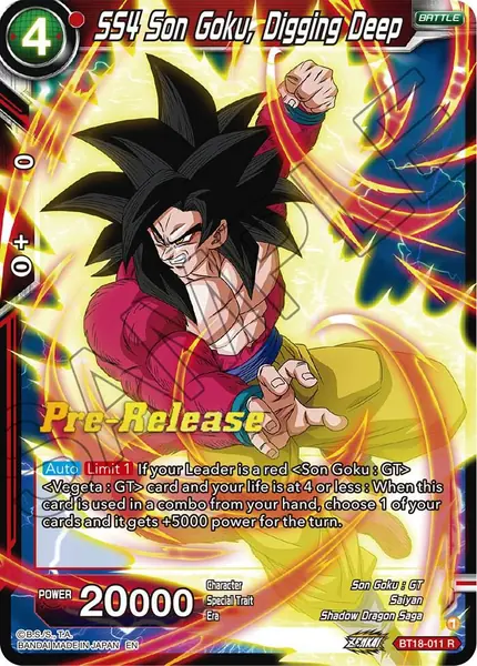 SS4 Son Goku, Digging Deep