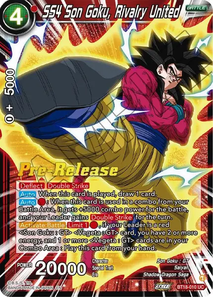 SS4 Son Goku, Rivalry United