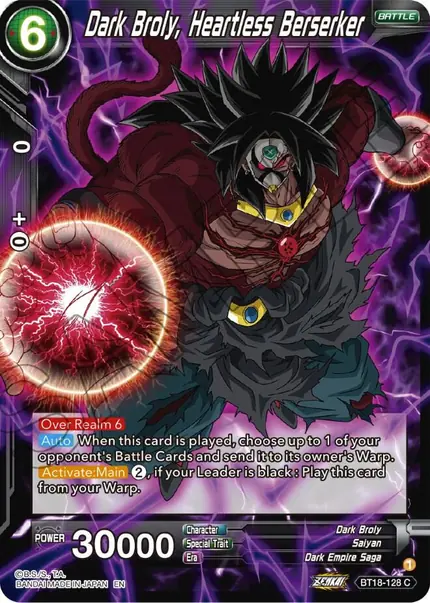 Dark Broly, Heartless Berserker