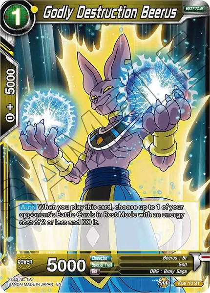 Godly Destruction Beerus