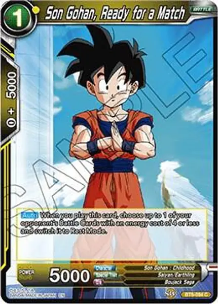 Son Gohan, Ready for a Match