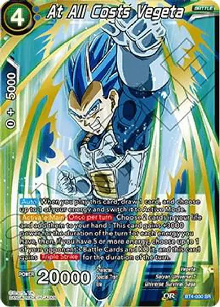 At All Costs Vegeta (Shatterfoil)