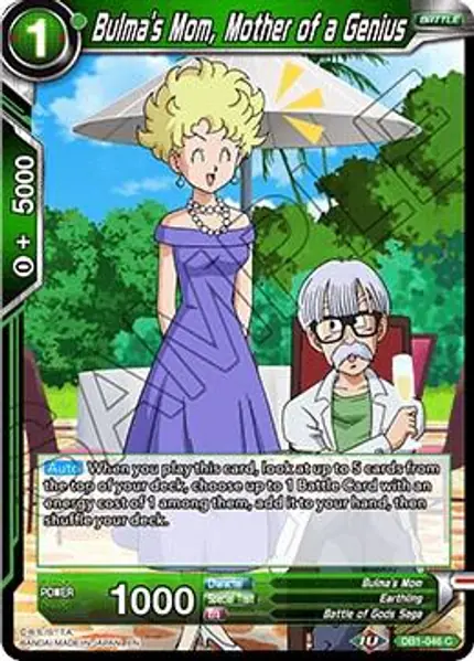 Bulma's Mom, Mother of a Genius