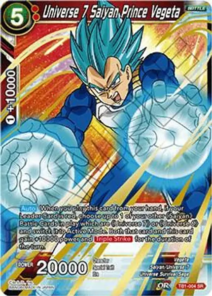 Universe 7 Saiyan Prince Vegeta (Shatterfoil)