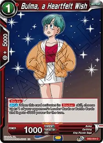 Bulma, a Heartfelt Wish