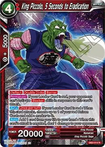 King Piccolo, 5 Seconds to Eradication