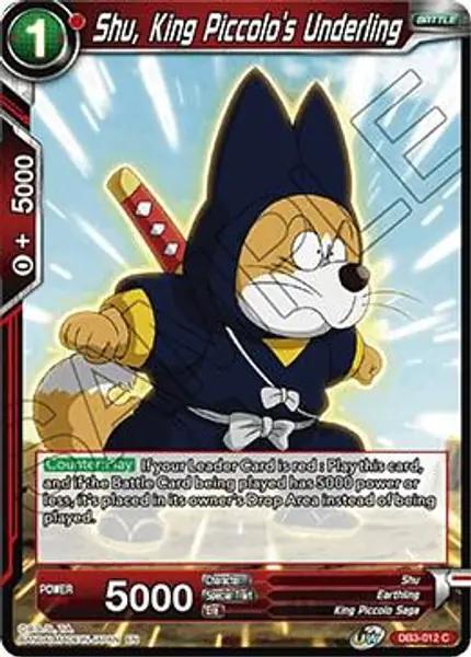 Shu, King Piccolo's Underling