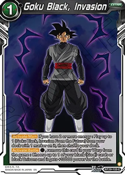 Goku Black, Invasion