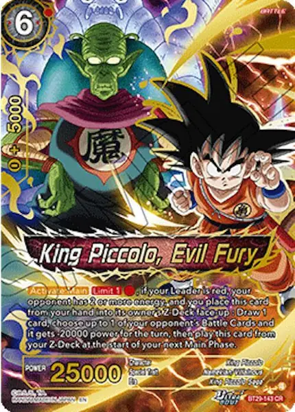 King Piccolo, Evil Fury