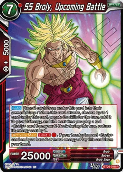 SS Broly, Upcoming Battle