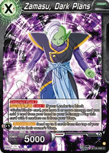 Zamasu, Dark Plans